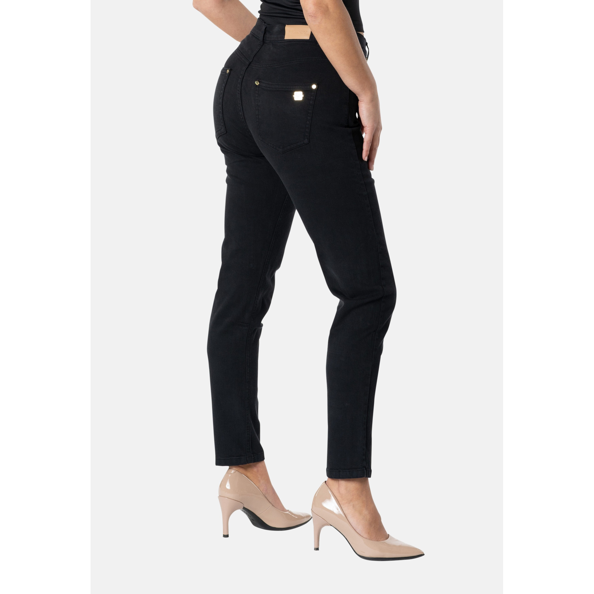 Freddy Eco Fit Jeans - Regular Waist Skinny - Bull Denim - Schwarz