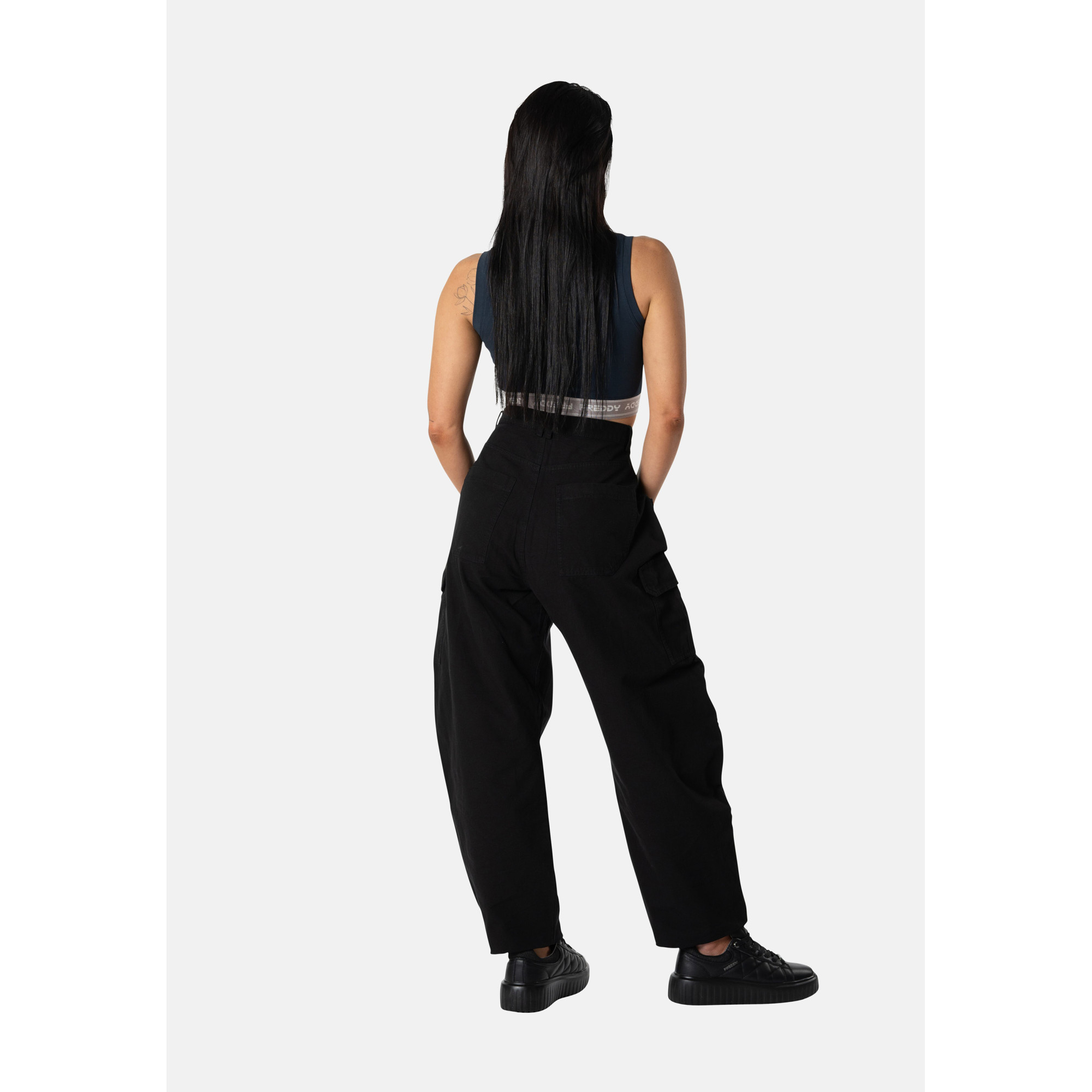 Freddy Cargo Pants - Canvas - Black - NX