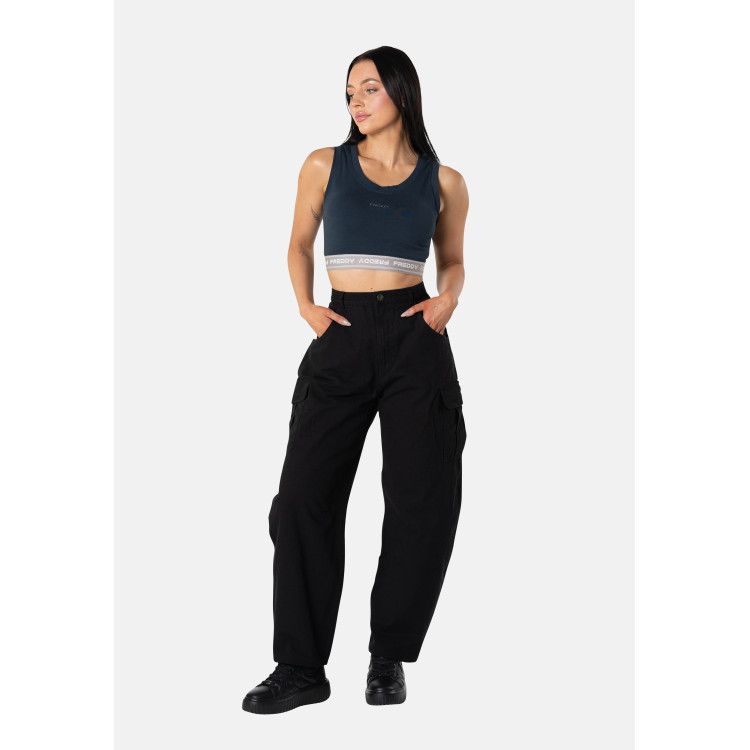 Freddy Cargo Pants - Canvas - Black - NX