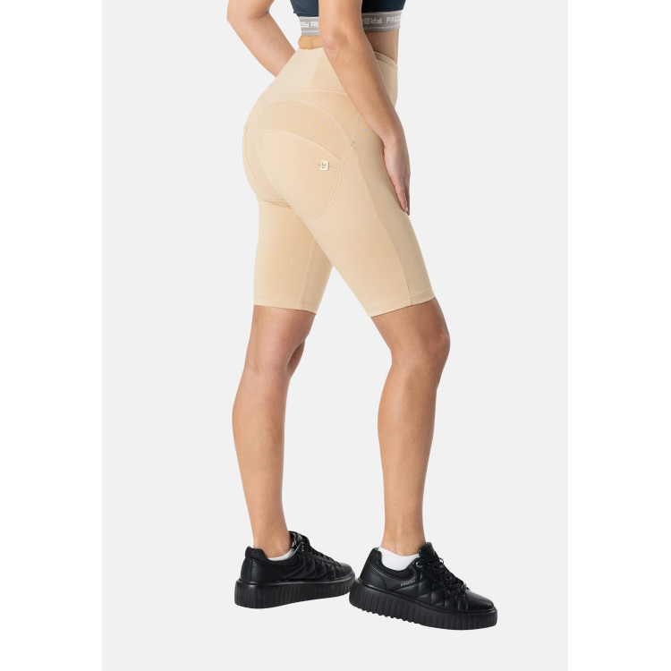 Freddy WR.UP® Damen Push-Up Biker Shorts - High Waist - Beige