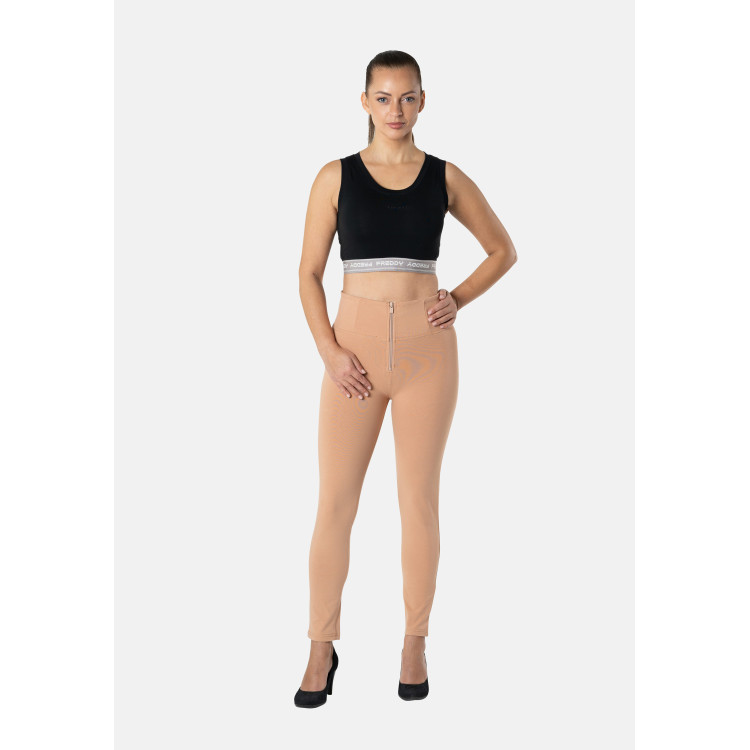 Freddy WR.UP® Damen Push-Up Hose - 7/8 High Waist Super Skinny - Hellbraun - M44