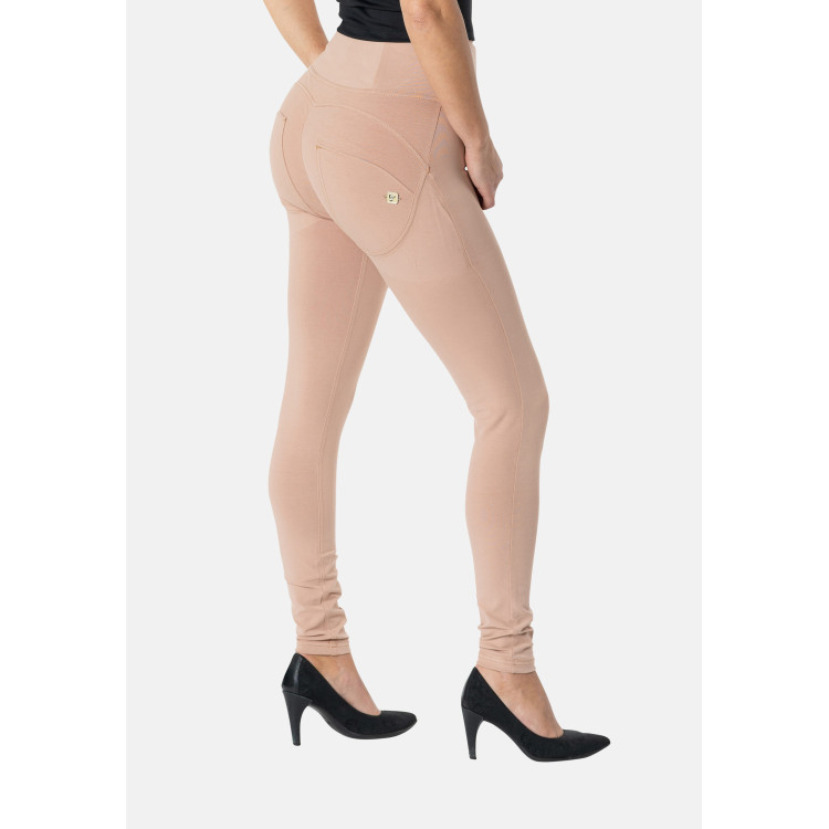 Freddy WR.UP® Damen Push-Up Hose - High Waist Super Skinny - Dunkelbeige - P80