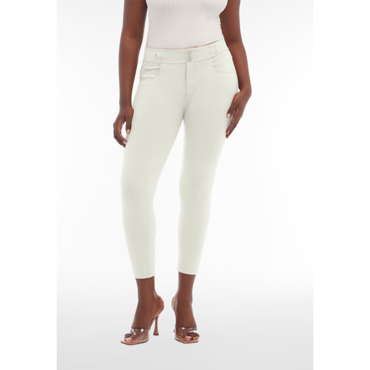 Freddy N.O.W.® Eco Damen Comfort Hose - 7/8 Mid Waist Super Skinny - Lily White