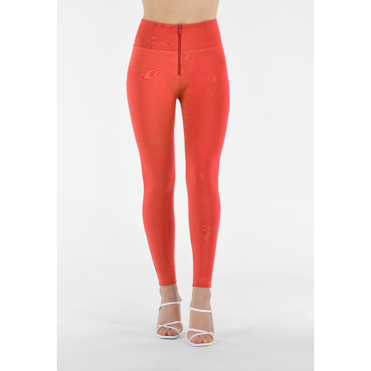 Freddy WR.UP® Tech Damen Push-Up Hose - 7/8 High Waist Skinny - Rot