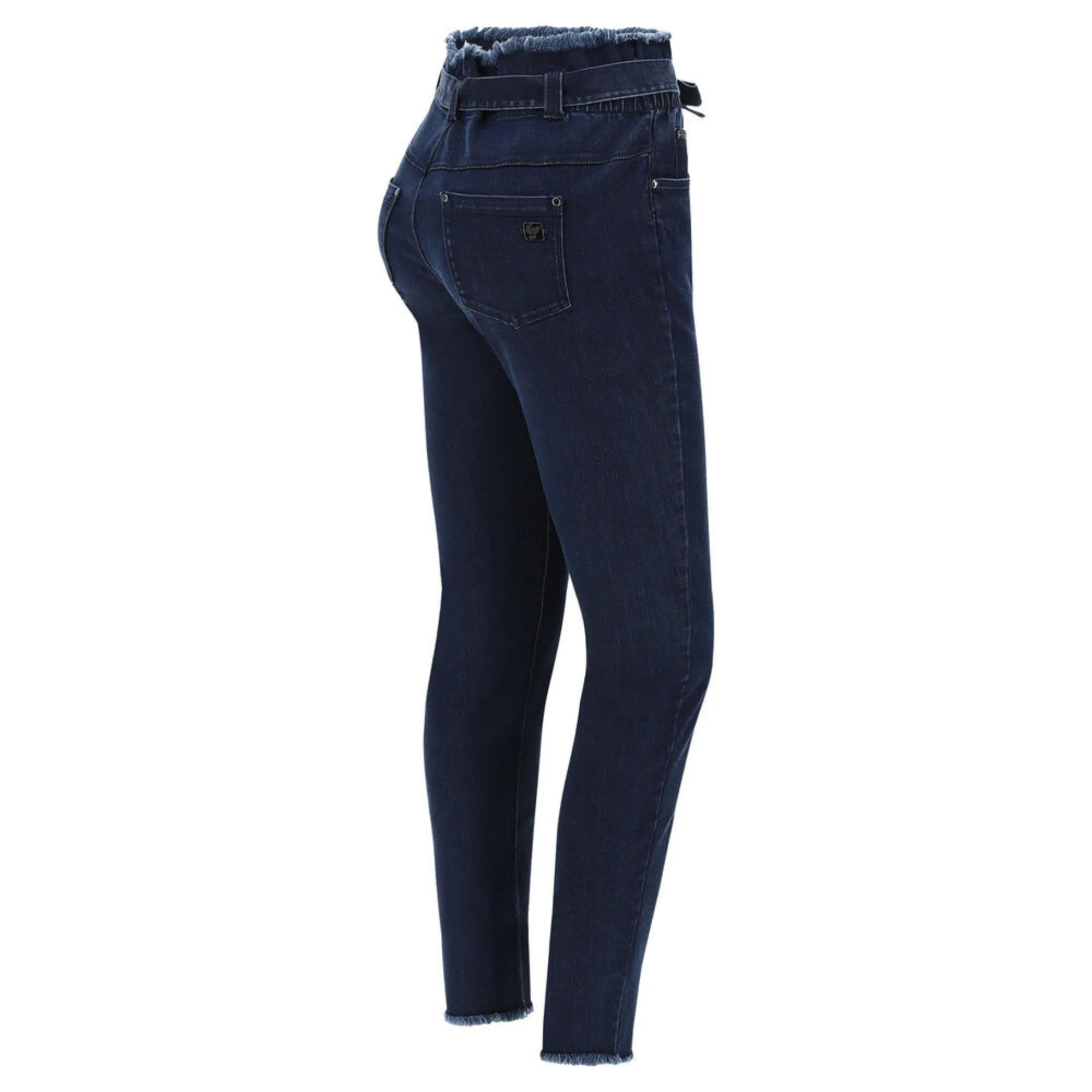 Freddy Fit Jeans - 7/8 High Waist Skinny - Denim-Gürtel - Dark Denim – Blue Seam - J0B