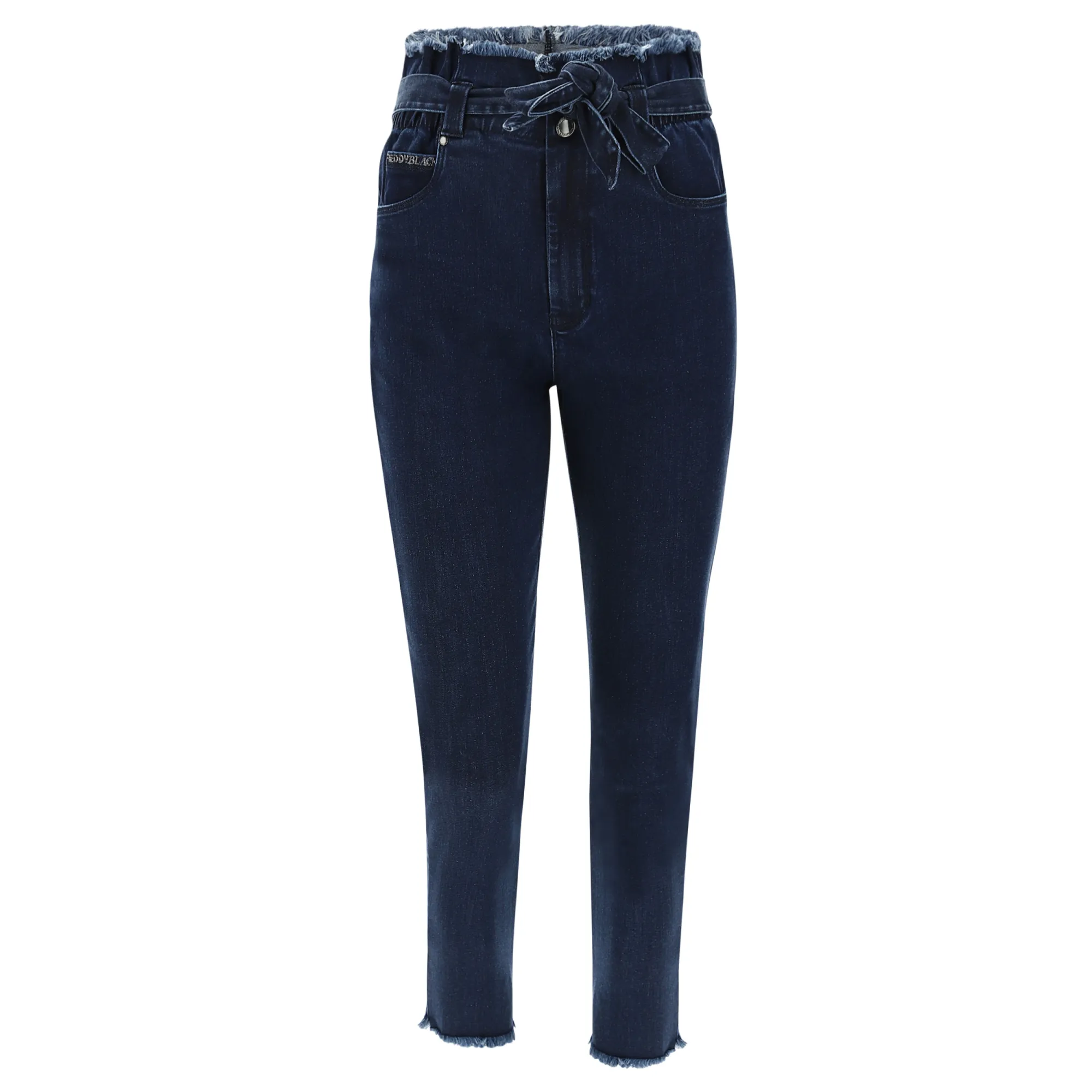 Freddy Fit Jeans - 7/8 High Waist Skinny - Denim-Gürtel - Dark Denim – Blue Seam - J0B