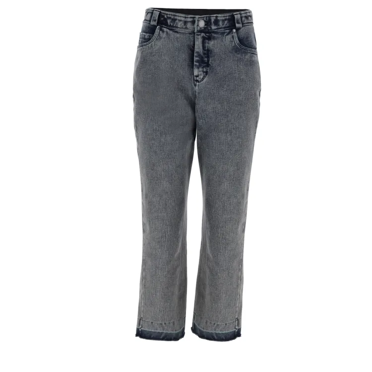 Freddy Fit Jeans - 7/8 High Waist Straight - Garment Dyed - Lunar Wash Beige Denim - J106B