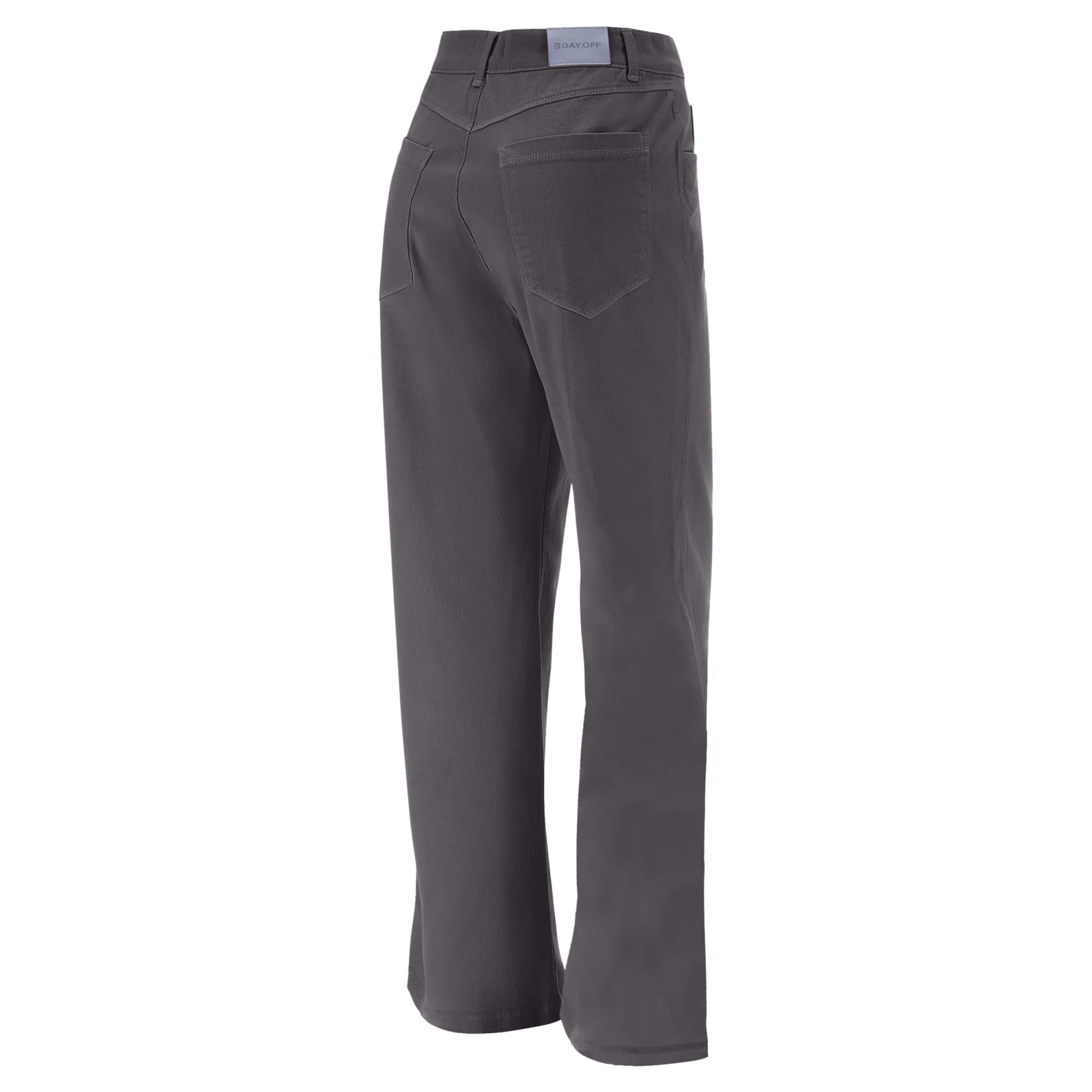 Freddy Damen Palazzo Jeans - Regular Waist Wide Leg - Garment Dyed - Direct Dyed - Dunkelgrau - G100X