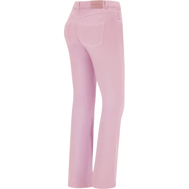 Freddy Damen Jeans - Regular Waist Flare - Garment Dyed - Direct Dyed - Pink - P89X