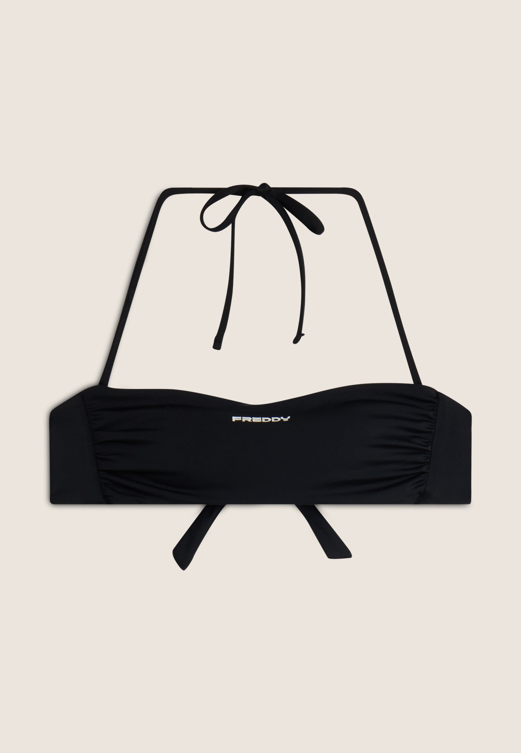 Bandeau-Bikinioberteil mit Freddy Logo - BLACK