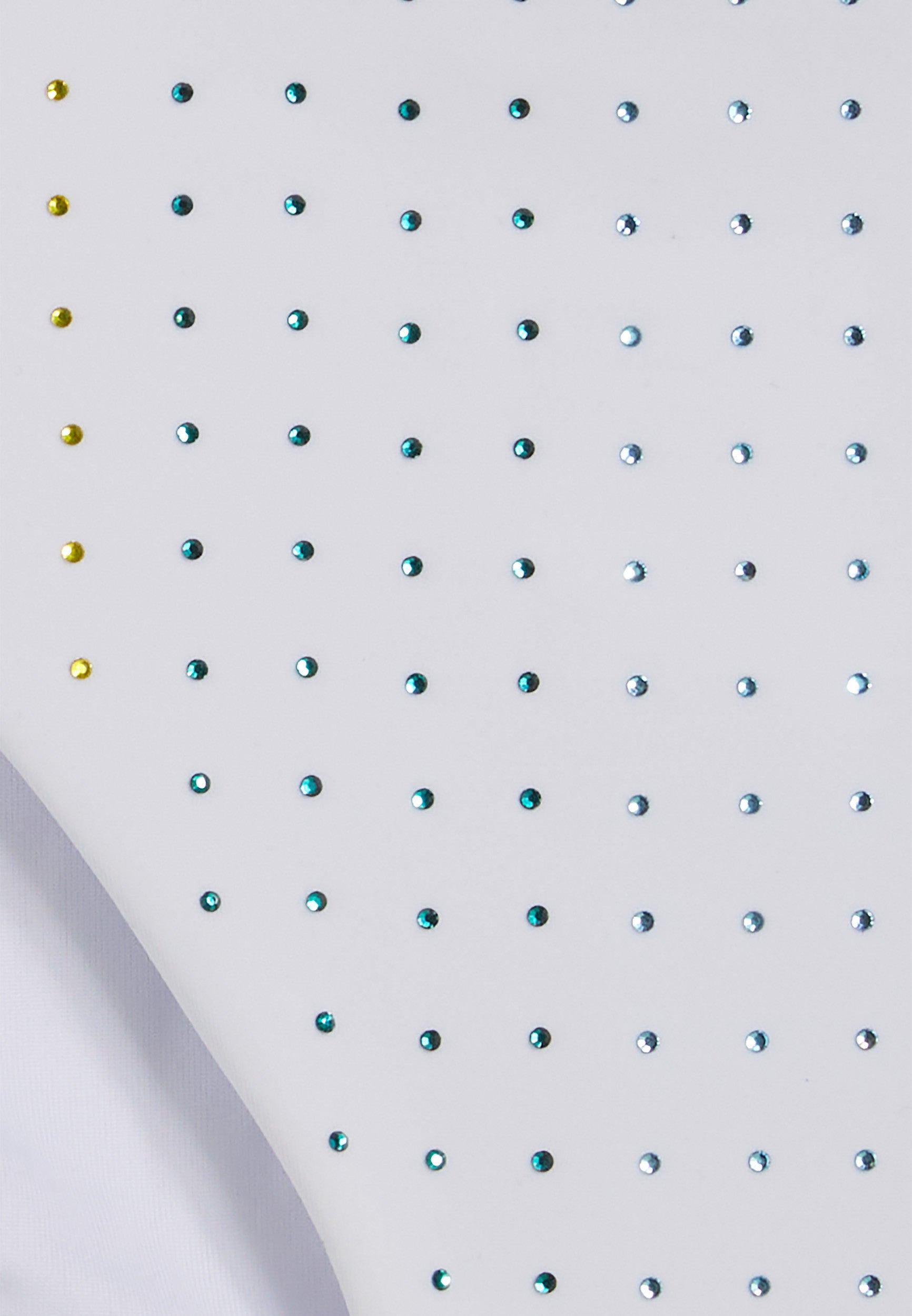 Bikinihose mit Strassverzierung - An den Seiten gebunden - WHITE