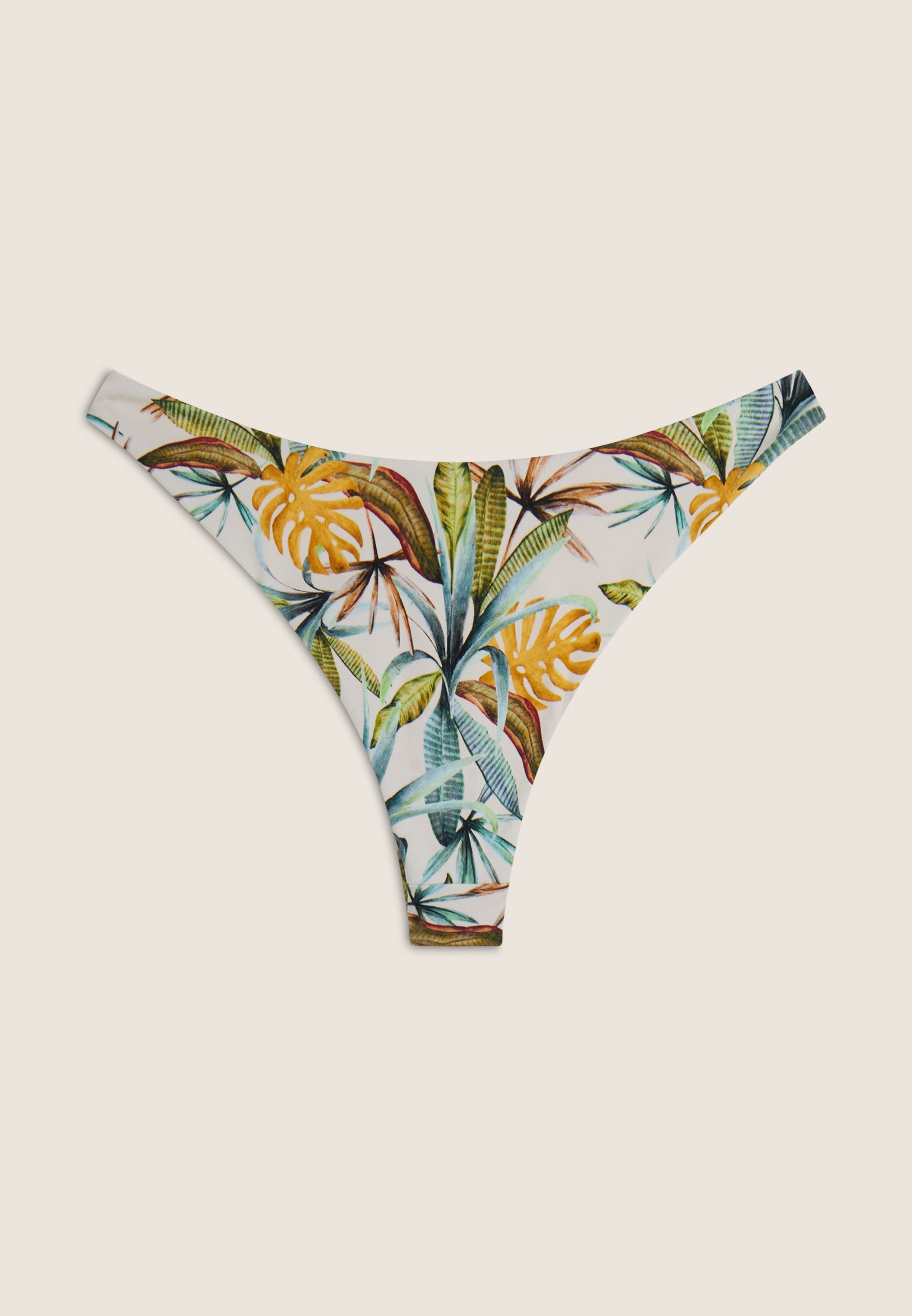 Bikinihose mit tropischem Print - SAND