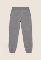 Regular melange trousers with cuffed bottom - Mélange Gray