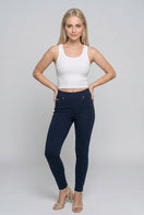 N.O.W. Yoga Mid Waist Skinny 7/8 Pants - Dark Sapphire
