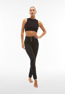WR.UP Push-Up Button High Waist Skinny Flex Tech Leggings - Black