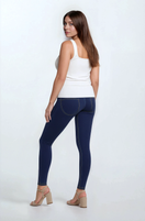 WR.UP Curvy Push-Up High Waist Skinny Denim Jeans - Denim Dark Blue - Yellow Seam