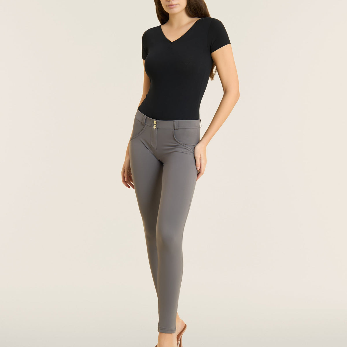 WR.UP Push-Up Regular Waist Skinny Sculpt Tech Leggings - Volcanic Gla ...