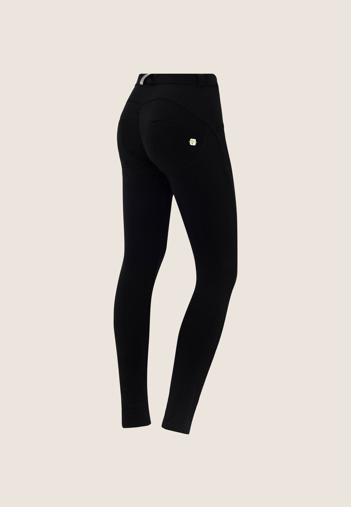 WR.UP Push-Up Regular Waist Skinny Brushed Jersey Pant - Black