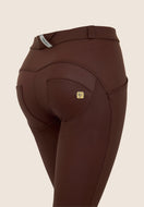 WR.UP Push-Up Regular Waist Skinny Vegan Leather Pant - French Roast Brown