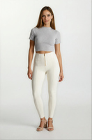 WR.UP Push-Up High Waist Skinny 7/8 Pant With Front Seam - Lily White